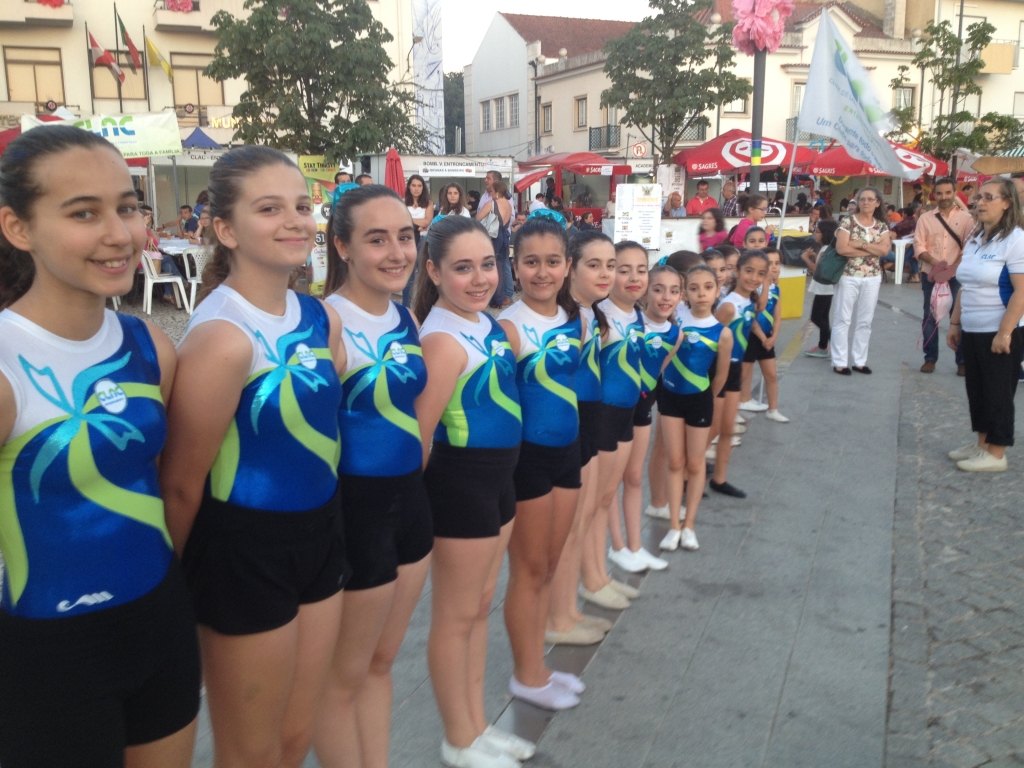 Ginástica presente nas festas da cidade