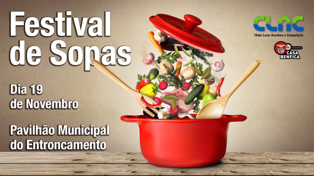 vêm aí o Festival das Sopas. compre o seu ingresso antecipadamente!